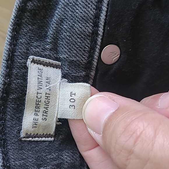 Madewell Gray The Perfect Vintage Streight Jeans 30 T - Picture 6 of 9